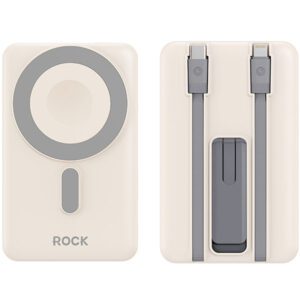 Pin dự phòng 10000mAh ROCK P50 5-in-1 sạc nhanh PD20W, màu trắng