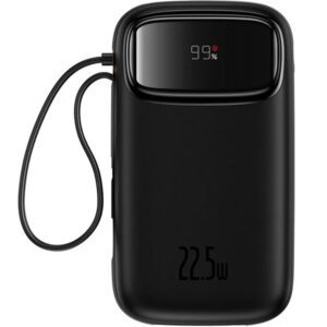 Pin sạc dự phòng 10000mAh sạc nhanh công suất 22.5W, màu đen