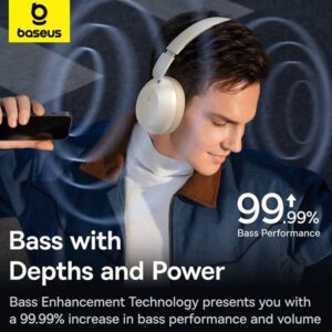 Tai nghe chụp tai không dây Baseus Bass 35 Max – Đỉnh cao âm thanh với Ultra Bass